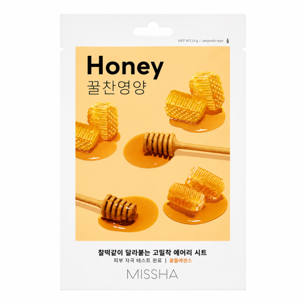 Missha - Airy Fit Sheet Mask Honey, 1 sheet