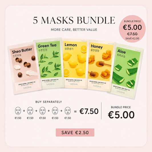 5 Missha Sheet Masks Bundle