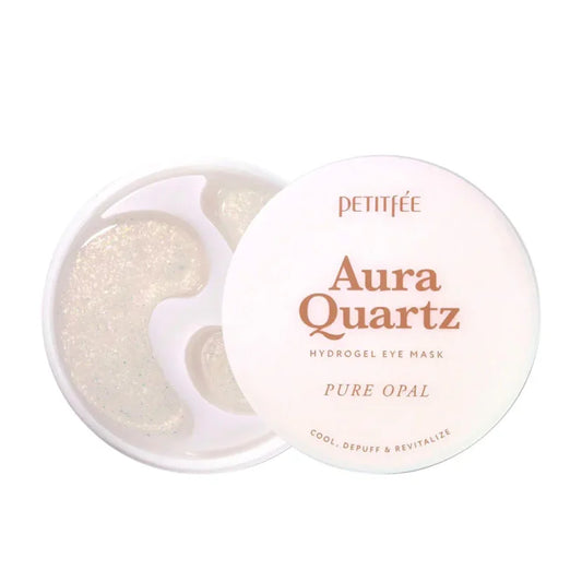 Petitfee – Aura Quartz Hydrogel Eye Mask – Pure Opal, 20 pairs